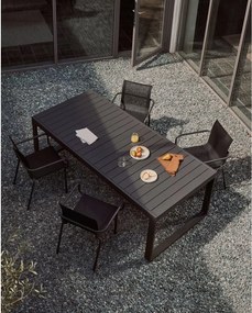 Fém kerti étkezőasztal 100.5x220 cm Galdana – Kave Home