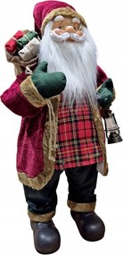 Nagy Karácsonyi Mikulás Ajándékokkal Álló 80cm magas