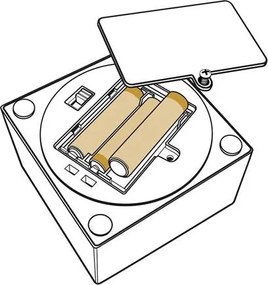 Éjszakai fény, LEGO Iconic 1x1 plate, fehér (LLGLLP50)