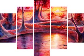 Egy varázslatos erdő képe (150x105 cm)