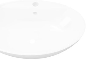 140678 Luxury Ceramic Basin Oval with Overflow and Faucet Hole