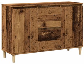 antik fa színű szerelt fa tálalószekrény 102 x 35 x 70 cm