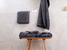 COMFORT sötétszürke 2db fürdőlepedő 70x140 cm, 100% pamut