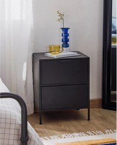 Fekete acél éjjeliszekrény Shantay – Kave Home