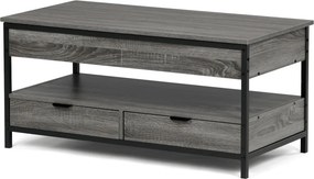 CT-I1201 szürke tölgy MDF dohányzóasztal 100 × 50 × 48 cm