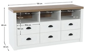 PROVANCE K6S komód, andersen fenyő