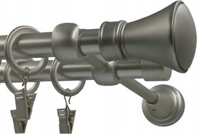 Fém Függönykarnis fi16+16 monaco Szatén 120cm galvanizált