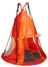 Fészekhinta-110 cm-es-piros-sátorral