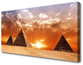 Vászonkép piramisok Architecture 100x50 cm