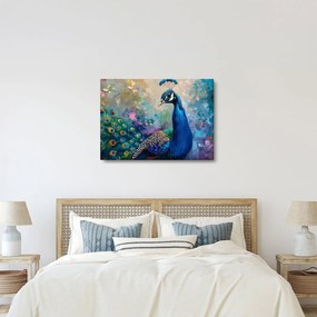 Kép - Festmény egy páva (70x50 cm)