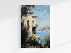 Vászonkép Canvas Építészet Olaszország Amalfi Villa Tenger Terasz 80x120