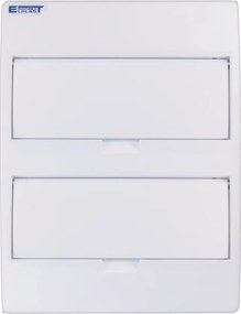 S24 Moduláris Süllyesztett IP40 Kapcsolószekrény Fehér N+pe Incobex Fedéllel