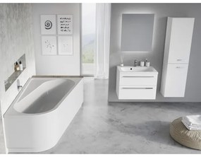 Ravak CA41000000 - CHROME sarokkád 170x105 cm akril/fehér