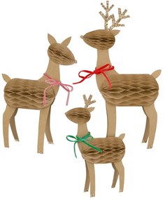 Karácsonyi figura készlet 3 db-os Reindeer Family – Meri Meri