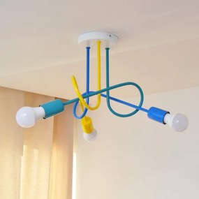 LED gyereklámpa OXFORD 3xE27/15W/230V mennyezeti