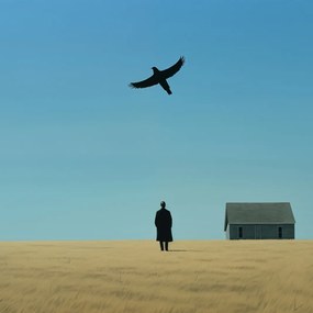 Poszter 90x90cm Magányos és szabad