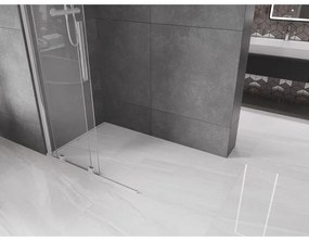 Mexen Velar, nyílásba tolóajtó Walk-In típusú 90 cm, 8 mm átlátszó üveg, króm, 871-090-000-03-01