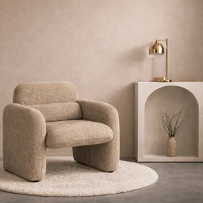 Pihenőfotel sötétbézs színben TOGO