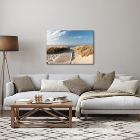 Kép - Homokos strand Langeoog szigetén, Németországban (70x50 cm)