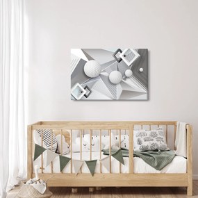 Geometriai absztrakt kép (90x60 cm)