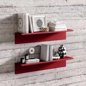 Fali polc JOANNE 700 mm, Modern: piros