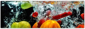 Poszterek 200x66 Gyümölcsök és zöldségek a vízben