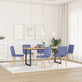 étkezőszékek 6 db Jeans kék szövet