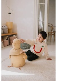 Sárga textil játéktároló kosár ø 13x15 cm Mini Charlie the Chicken – Lorena Canals