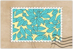 Poszterek 120x80 Türkiz levelek Türkiz