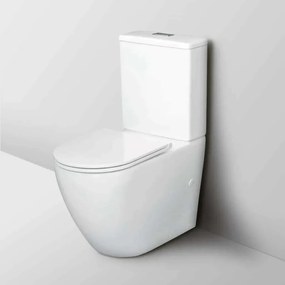 Viva ES OVAL monoblokk WC - perem nélküli - WC ülőkével komplett - mély öblítésű