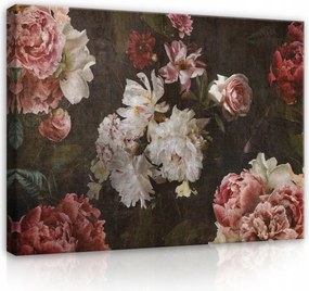 Vászonkép Virágok Vintage Retro Nappali 60x40
