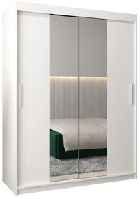 Ruhásszekrény 150 cm Toki 1 (matt fekete + matt fehér). 1064901