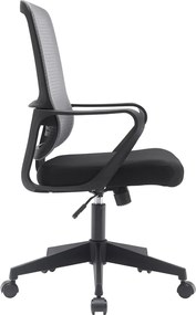 Irodai szék, szürke/fekete, SALOMO TYP 3