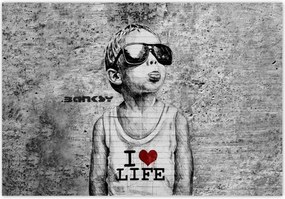 Fotótapéták 368x254 I love life Banksy