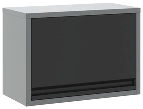 Fali Szerszámszekrény Gázemelő Pokróccal Fekete 50x25x35 cm