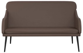 barna műbőr pad 110 x 76 x 80 cm