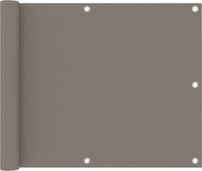 vidaXL tópszínű oxford-szövet erkélyparaván 75 x 600 cm