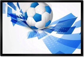 Poszterek keretben 60x40 Kék focilabda