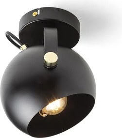 RENDL AGNETA přisazená černá 230V LED E27 11W