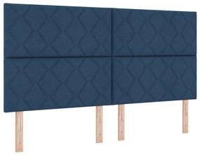 Fejtámla Gyémánt Blokk Mintával Kék 180 cm Szövet