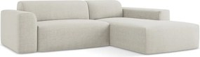 Bézs sarokkanapé (jobb oldali-heverő résszel) Keli – Makamii
