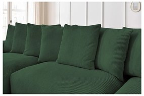 Zöld kordbársony sarokkanapé Voltaire – Bobochic Paris