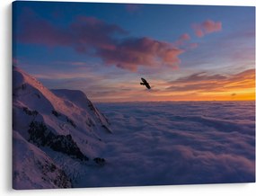 Kép naplementekor, Mt. blanc (70x50 cm)