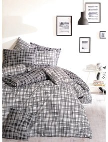 BedTex Pamut ágynemő Straw fekete, 220 x 200 cm, 2db 70 x 90 cm