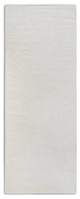 Krémszínű kézi szövésű gyapjúkeverék futószőnyeg 80x200 cm Pradesh Natural White – Elle Decoration