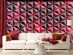 Gario Fotótapéta Vörös geometria Anyag: Vlies, Méret: 150 x 105 cm