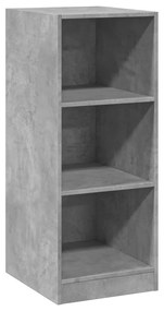 betonszürke szerelt fa ruhásszekrény 48 x 41 x 102 cm