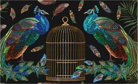 Fotótapéta Flizelin Dekoratív Hálószoba Páva kép 416x254 Ragasztó