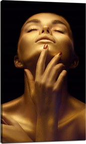 Vászonkép Nő pózol Arany test 60x100 cm Ideális ajándék