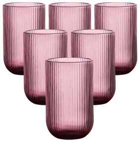 Altom Selena Purple pohár, 430 ml, 6 darabos készlet